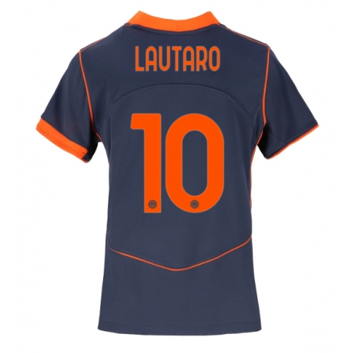 Billige Fotballdrakt Inter Milan Lautaro Martinez #10 Replika Tredjedrakt Dame 2025-26 Kortermet Billige Fotballdrakt Inter Milan Lautaro Martinez #10 Replika Tredjedrakt Dame 2025-26 Kortermet